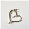 Image 2 : BZ1193-73 14K YELLOW GOLD HEART 0.7G PENDANT