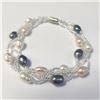 Image 1 : BZ1193-57 FRESH WATER PEARL 7.5" BRACELET