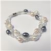 Image 2 : BZ1193-57 FRESH WATER PEARL 7.5" BRACELET