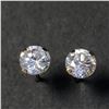 Image 1 : BZ1193-75 14K YELLOW GOLD CUBIC ZIRCONIA EARRINGS