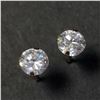 Image 2 : BZ1193-75 14K YELLOW GOLD CUBIC ZIRCONIA EARRINGS