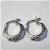 Image 1 : BZ1193-86 SILVER HOOP EARRINGS