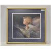 Image 1 : FRAMED EAGLE AND CHERUB SIGNED PRINT