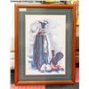 Image 1 : LARGE FRAMED PRINT OF COWBOY GEAR & GOLF CLUBS