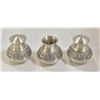 Image 1 : 3 PIECE PEWTER SALT/PEPPER SHAKER SET