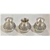 Image 1 : 3 PIECE PEWTER SALT/PEPPER SHAKER SET