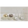 2 SETS SALT/PEPPER SHAKERS GLASS UMBRA