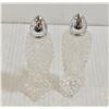 CRYSTAL ART DECO SALT/PEPPER SHAKER SET