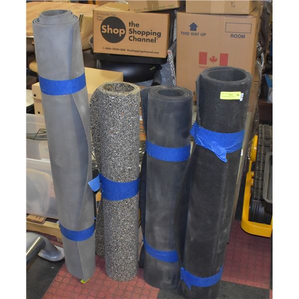 4 RUBBER EXERCISE MATS