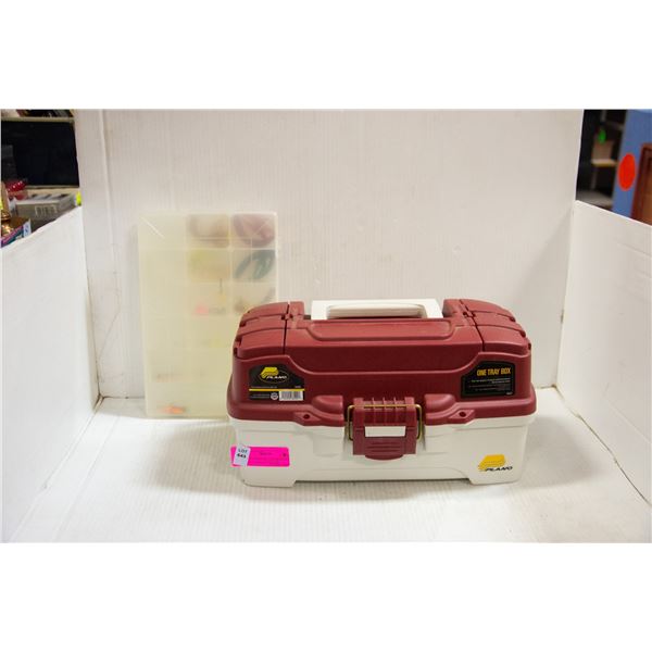 PLANO TACKLE BOX & ORGANIZER BOX W/ TACKLE