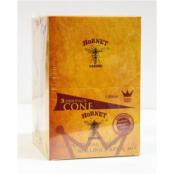 HORNET NATURAL PRE-ROLLED CONES KING SIZE BOX OF