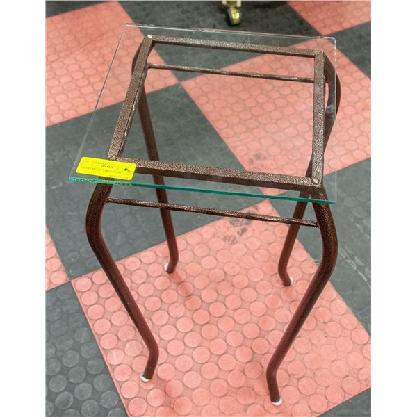 GLASS METAL TABLE STAND