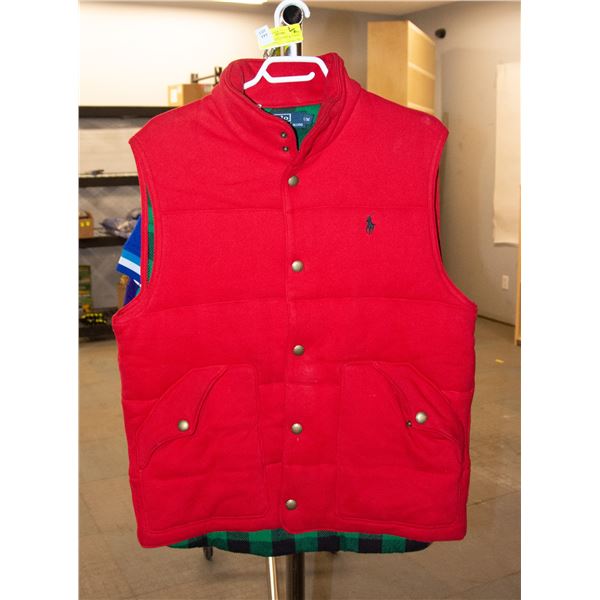 POLO BY RALF LAUREN RED VEST - LINING 100%