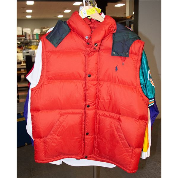 POLO BY RALF LAUREN RED VEST WITH