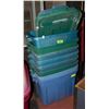 Image 1 : BUNDLE OF 8 RUBBERMAID ROUGHNECK TOTES