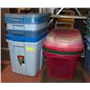 Image 1 : BUNDLE OF 5 RUBBERMAID ROUGHNECK TOTES