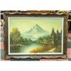 Image 1 : W. JANZ FRAMED & CANVAS PAINTING “MOUNTAIN