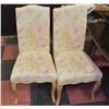 Image 1 : PAIR OF UPHOLSTERED NAILHEAD SIDECHAIRS