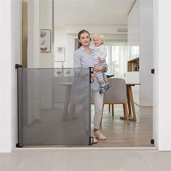 NEW REPACKED EASY BABY GREY RETRACTABLE SAFETY