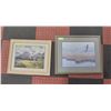 Image 1 : PAIR OF FRAMED ESTATE LANDSCAPE PRINTS