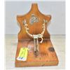 Image 1 : WOODEN COWBOY SPUR BOOK END