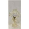 Image 1 : ALLADIN COAL OIL LAMP - CLEAR GLASS WITH SHADE