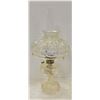 Image 1 : ALLADIN COAL OIL LAMP - CLEAR GLASS WITH SHADE