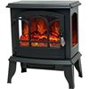 NEW  C-HOPETREE ELECTRIC FAUX WOOD FIRE PLACE WITH