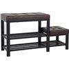 NEW DLANDHOME SHOE STORAGE BENCH AND RACK WITH