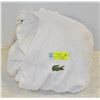 Image 1 : NEW LACOSTE WHITE ONE SIZE BATHROBE *BELT MISSING*