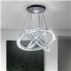 Image 1 : NEW 3 RING DROP DOWN ADJUSTABLE LED CHANDELIER