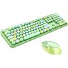 Image 1 : NEW MOFII GREEN WIRELESS KEYBOARD WITH MOUSE