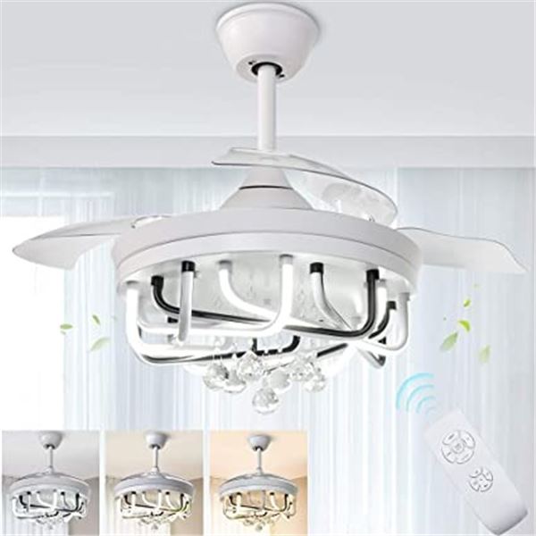 NEW REPACKED DLLT CEILING FAN WITH LIGHT & REMOTE