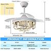 Image 2 : NEW REPACKED DLLT CEILING FAN WITH LIGHT & REMOTE