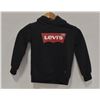 Image 1 : NEW LEVIS BLACK LOGO LONG SLEEVE HOODIE, 3-4 YR SZ