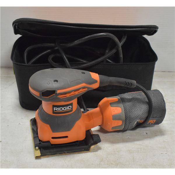 RIDGID 1/4 SHEET SANDER WITH CASE