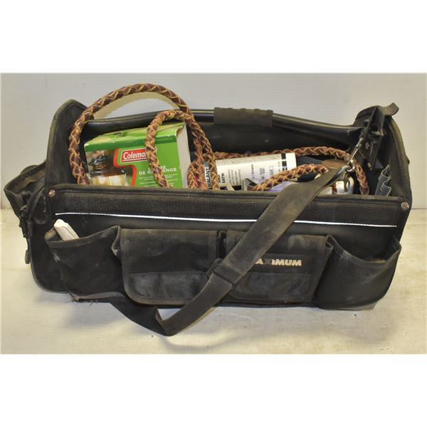 TOOL BAG WITH VARIOUS CONTENTS