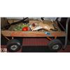 Image 1 : VINTAGE WHEEL BUG WOOD WAGON & VINTAGE TOYS