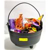 BLACK HALLOWEEN WITCHES CAULDRON FULL OF