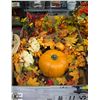 Image 1 : LARGE BOX WITH FALL WREATH, PUMPKIN AND