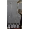 Image 1 : FOUR WHITE HANGING LIGHT FIXTURES