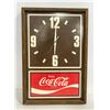 Image 1 : VINTAGE 19" X 13" COCA COLA WALL CLOCK