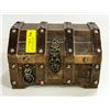 Image 1 : WOOD LOCKABLE CHEST JEWELRY BOX WITH