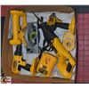 Image 1 : BOX FULL OF DEWALT 18 VOLT TOOLS WITH