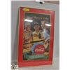 Image 1 : COCA-COLA FRAMED POSTER - VINTAGE REPRINT