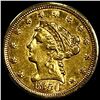 1850 $2.50 Gold Quarter Eagle LIGHTLY CIRCULATED
