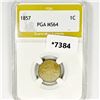 1857 Flying Eagle Cent PGA-MS64