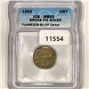 1863 Broas Pie Baker Token ICG-MS63