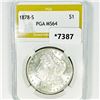 1878-S Morgan Silver Dollar PGA-MS64