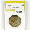 1834 Capped Bust Half Dollar PGA-MS64